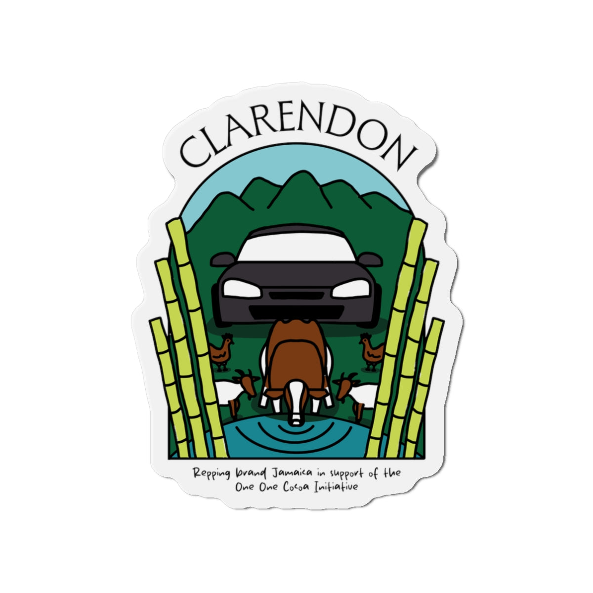Clarendon Fridge Magnet